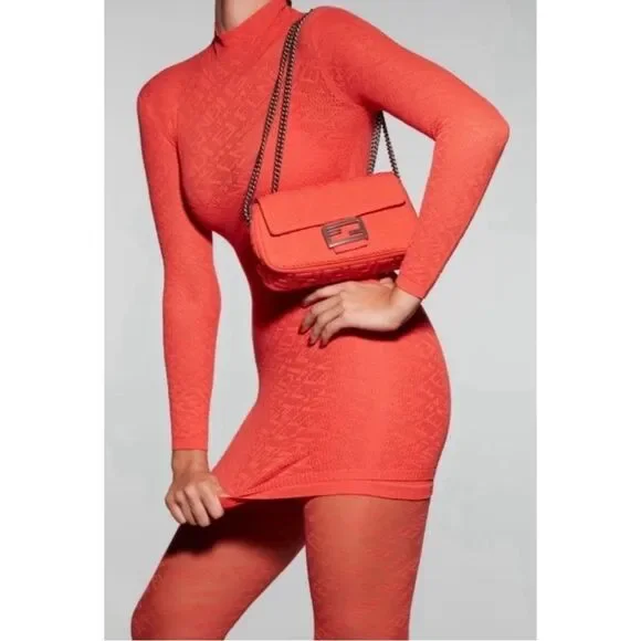 RARE FENDI x SKIMS Long Sleeve Short Dress in 'Georgia' - joarbit.com